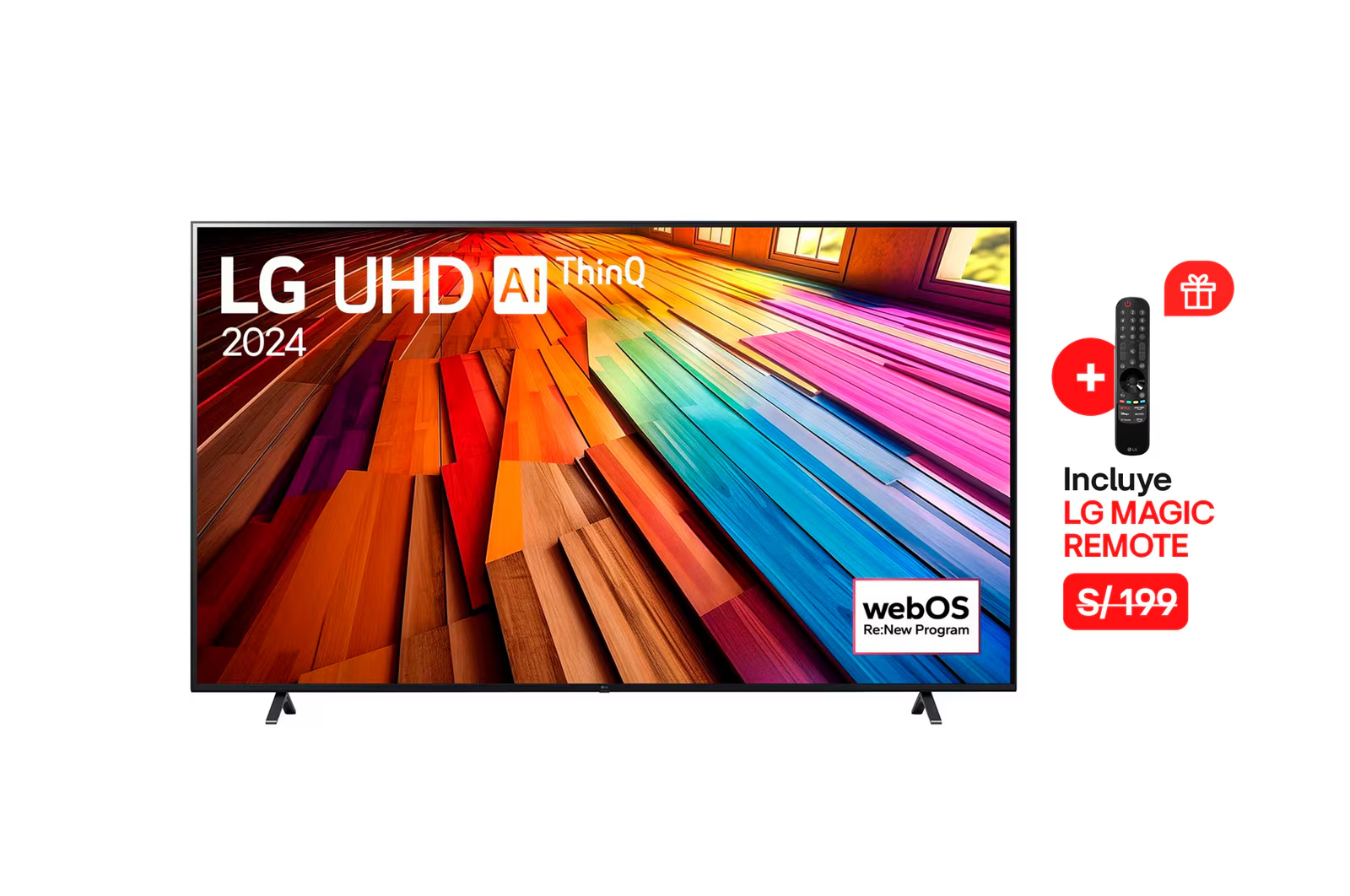 Televisor LG 86″ 4K UHD AI UT8050PSB con webOS 24