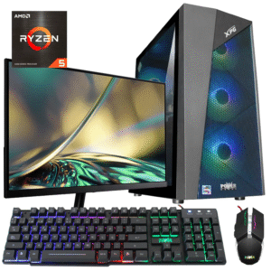 Computador Gamer XPG R56162MRX6X Ryzen 5 16GB, 512GB M.2 , RTX 3050 + Monitor 22″ ACER + Combo teclado y mouse RGB