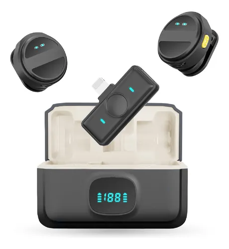 Micrófono M9 Pro Inalámbrico iPhone / USB‑C Negro