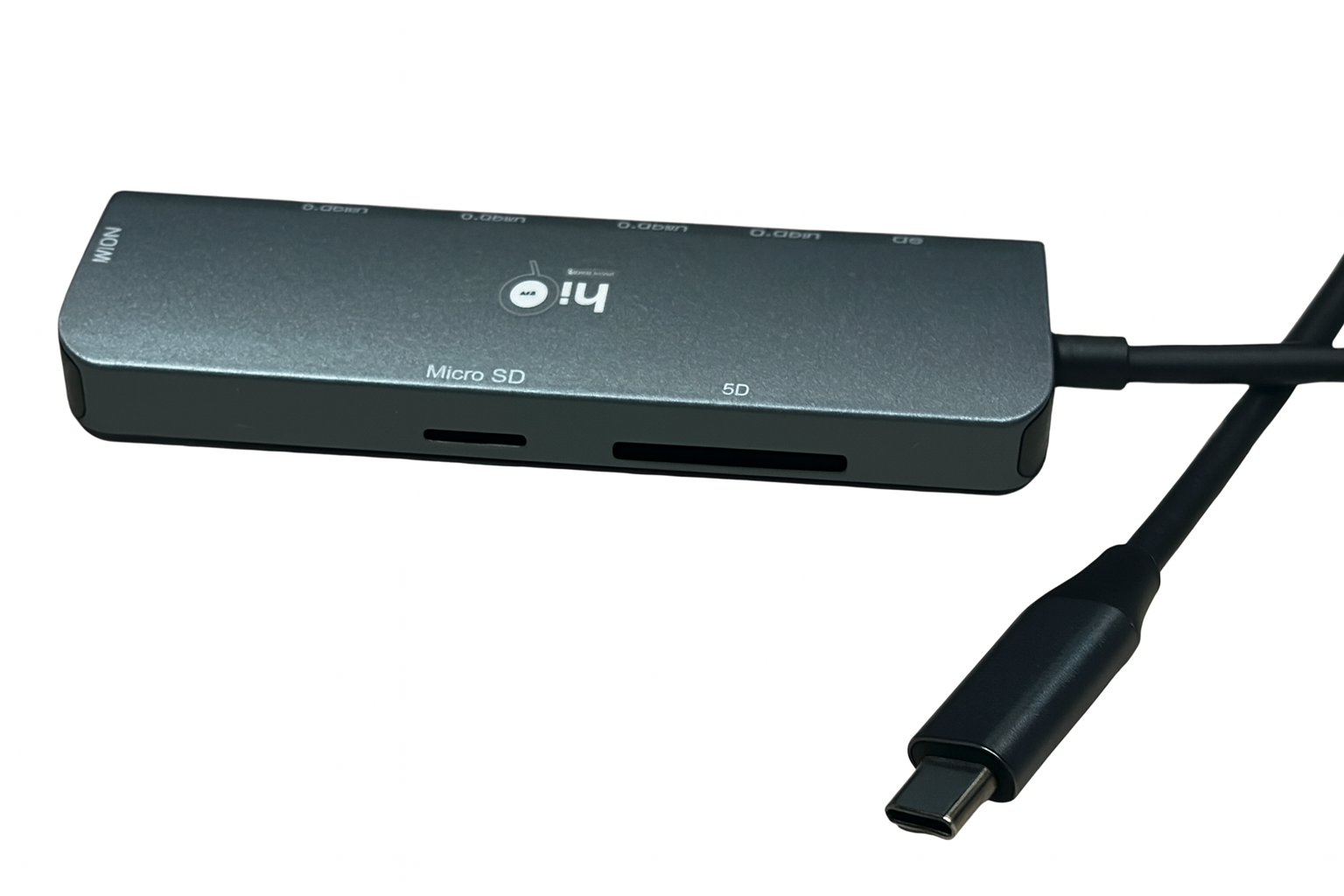 Hub USB-C 8 en 1 HKH81 HDMI 4K PD 100W USB 3.0 Lector SD