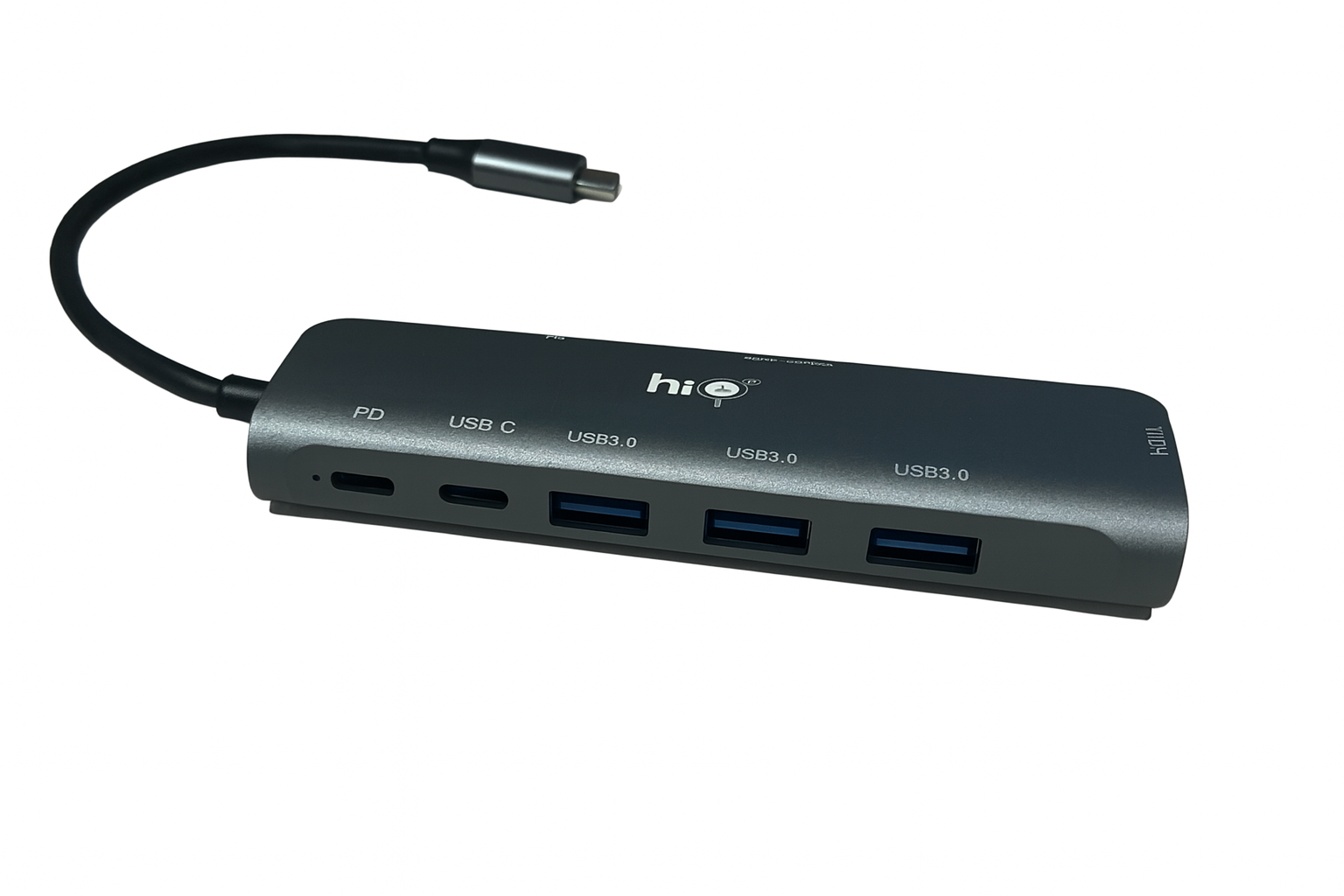 CABLE CONVERTIDOR TIPO C MACHO A HDMI + 3 PUERTOS USB 3.0 + 2 USB TIPO C HEMBRA + LECTOR DE MEMORIA SD Y MICRO SD HUB HKH81 8 EN 1