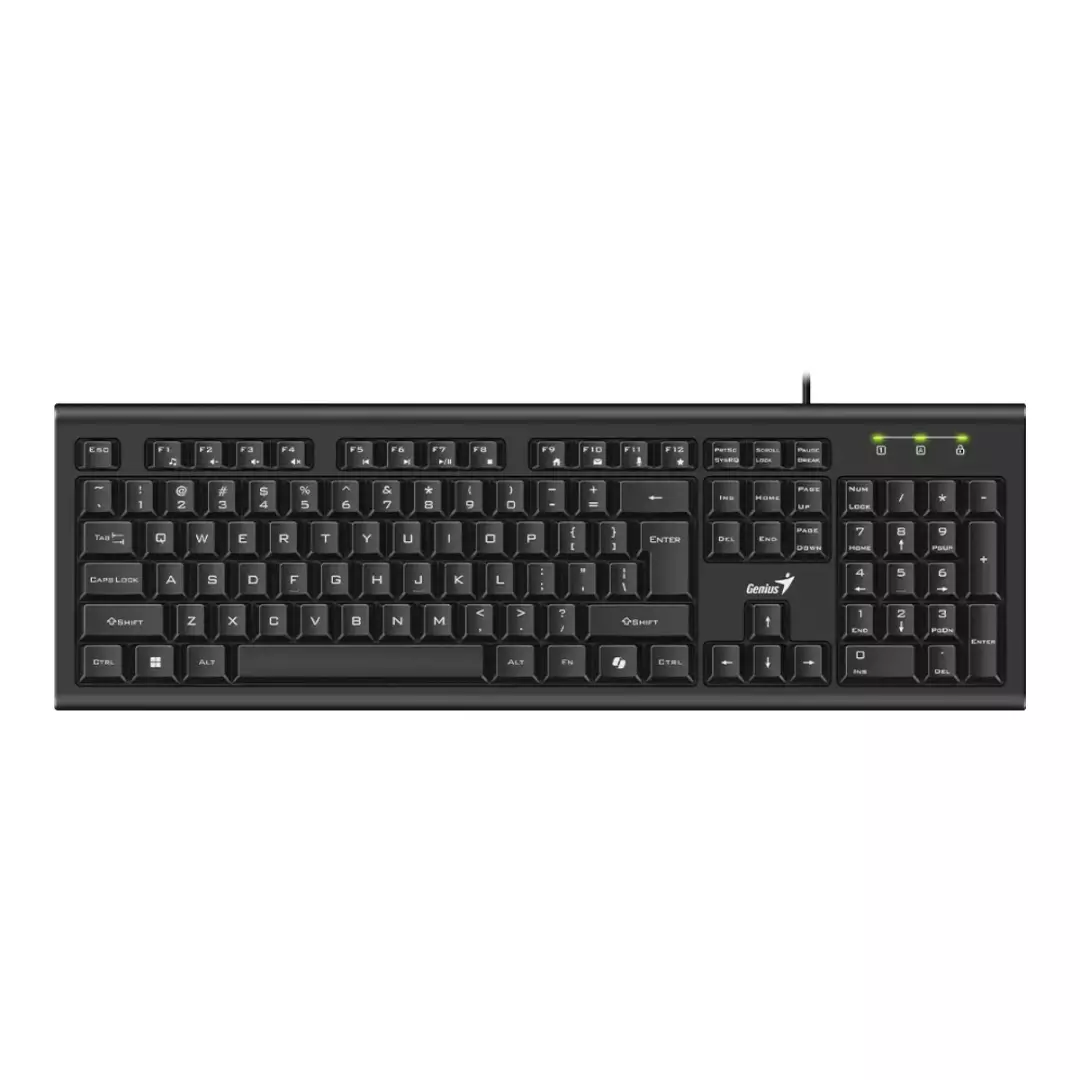 Teclado Genius KB‑113 USB Alámbrico Spill‑Resistant