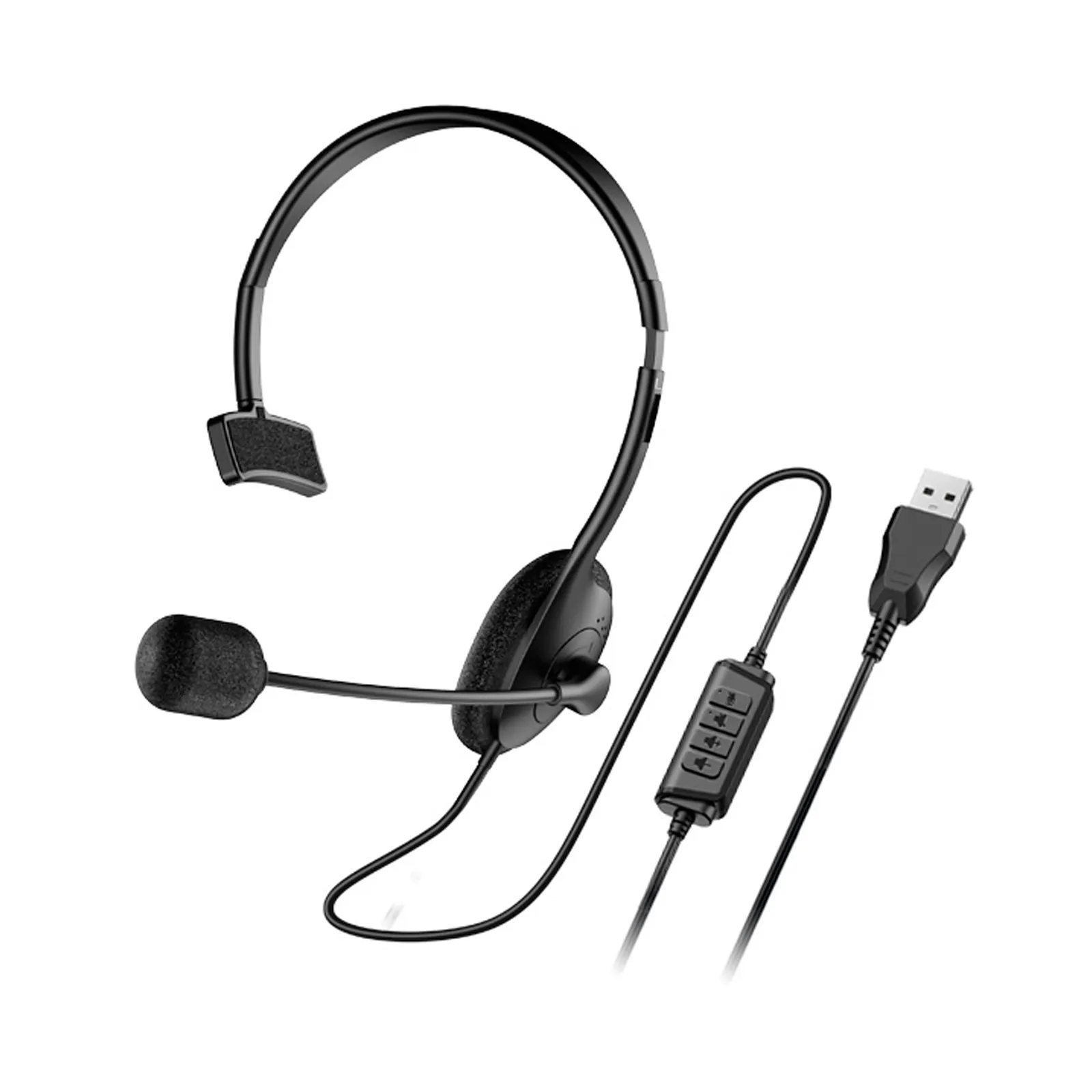 DIADEMA CON MICROFONO GENIUS USB HS-100U MONOAURAL