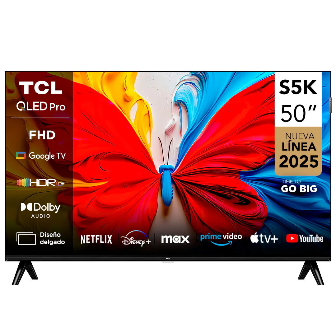 Televisor TCL 50S5K 50″ QLED FHD Smart TV Google TV Dolby Audio