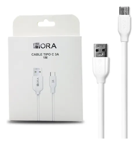 Cable USB‑A a USB‑C 1HORA CAB251 1 m 3A carga rápida
