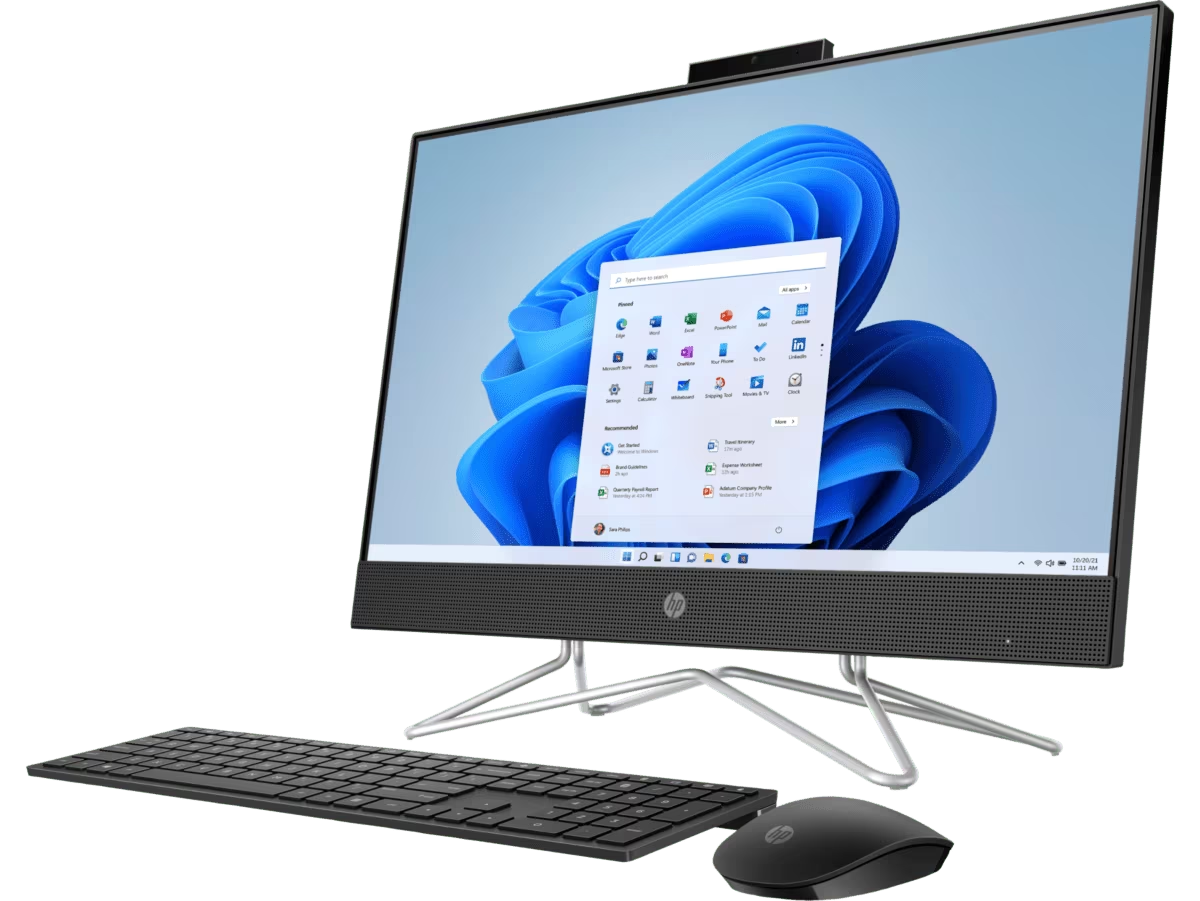 TODO EN UNO HP 24-DD0407LA INTEL DUAL CORE SILVER J5040 8GB DDR4-2400MHZ SSD 128GB FULL HD 23.8¨ LICENCIA WINDOWS SINGLE LANGUAGE