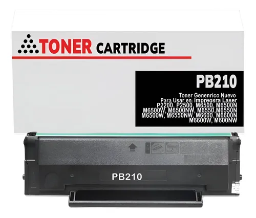 Cartucho Tóner PB‑210 Homologado P2200/P2500/M6550/M6600