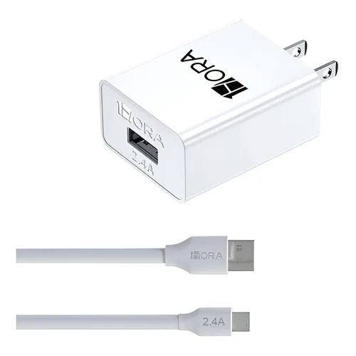 Cargador 1Hora GAR124 12W USB‑A + Cable Micro‑USB V8