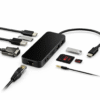 CABLE CONVERTIDOR TIPO C MACHO A HDMI + 3 PUERTOS USB 3.0 + VGA + TIPO C + SALIDA DE AUDIO 3.5MM + RJ45 10/100/1000 GIBABIT + LECTOR DE MEMORIA SD Y MICRO SD HUB HKH101 10 EN 1