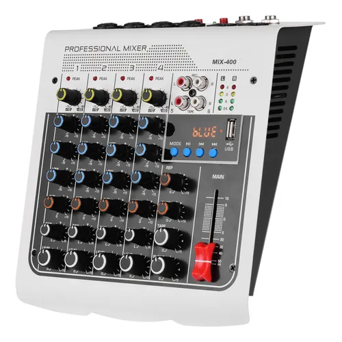 Consola Mezcladora Analógica 6 Canales MIX‑400 Profesional