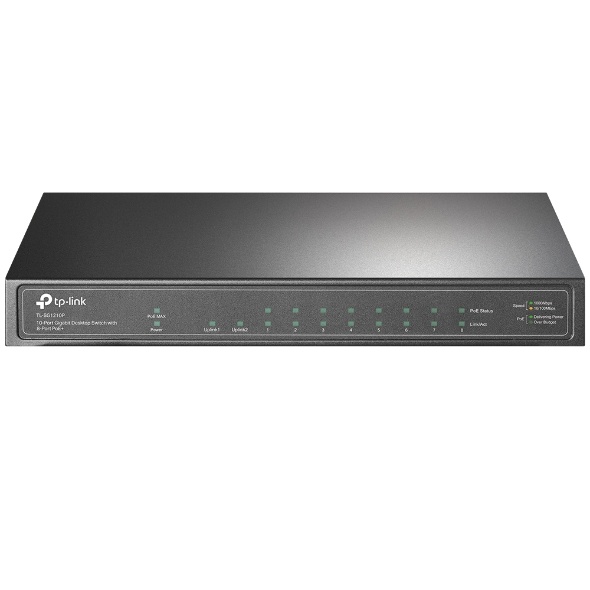 Switch PoE+ TP‑Link TL‑SG1210P 10 Puertos Gigabit 8 PoE