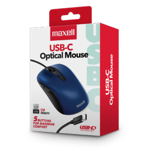 Mouse Maxell MOWR‑105C USB‑C 5‑Botones Resolución 1600 DPI Mouse Maxell MOWR‑105C USB‑C 5‑Botones Resolución 1600 DPI