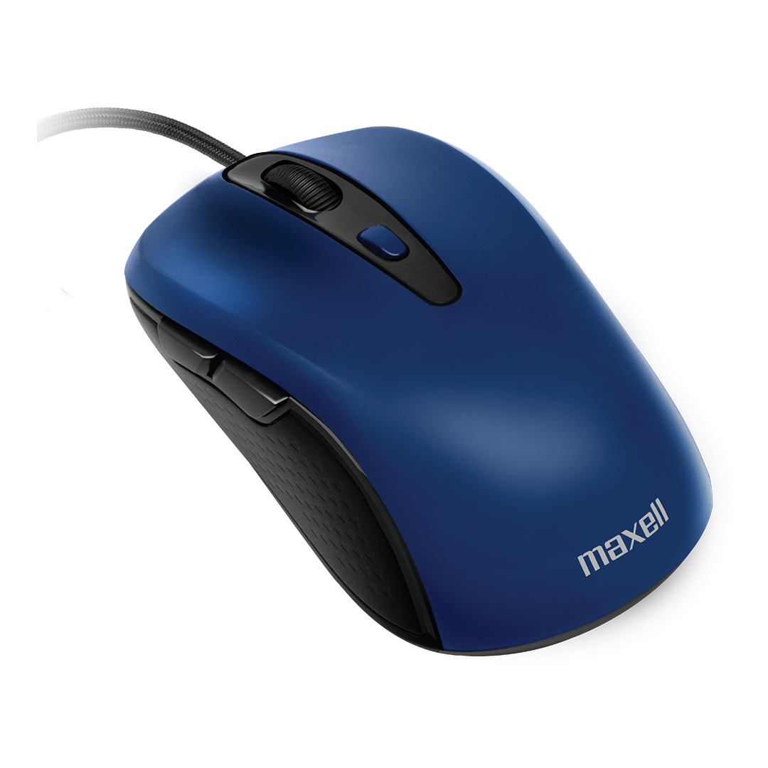 MOUSE MAXELL MOWR-105C USB-C BOT BLUE CON ADAPTADOR USB