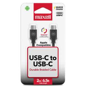 Cable USB‑C a USB‑C Maxell 2 m Alta Velocidad