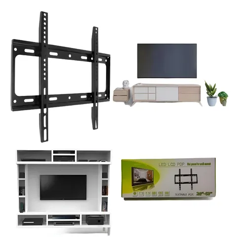 SOPORTE FIJO LED LCD PDP PARA TV O MONITOR 26″ A 63″ ZD-BJ03 50KG