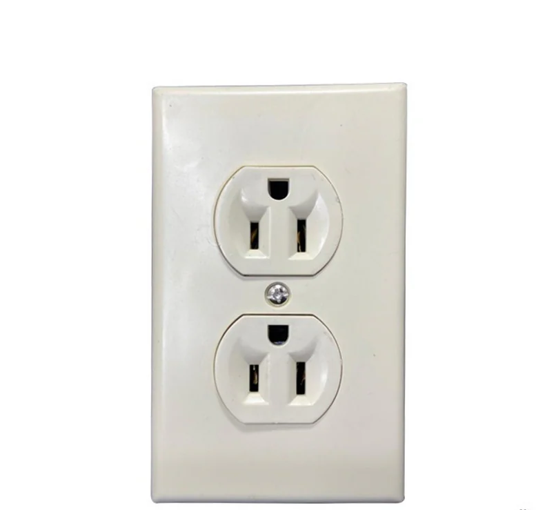 Toma Corriente Doble Leviton 15 A 125 V Con Tapa