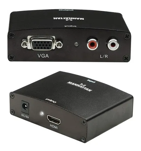 Convertidor HDMI a VGA 1080P con Audio y Cable Incluido