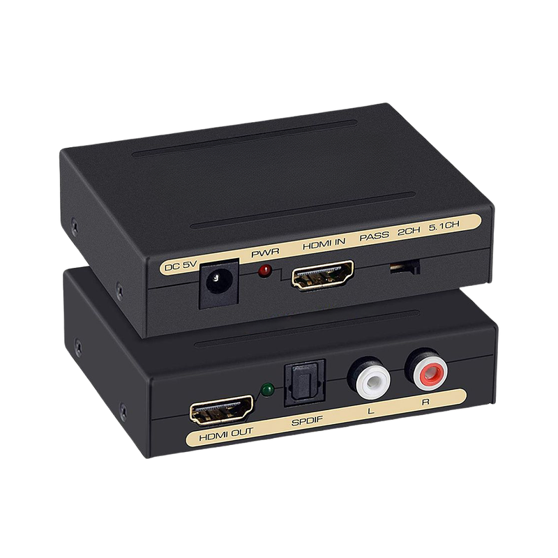 Convertidor HDMI a HDMI + Audio 4K Óptico SPDIF y Estéreo L/R