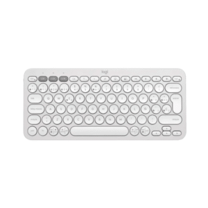 Teclado Bluetooth Blanco Logitech Pebble Keys 2 K380s multi‑dispositivo
