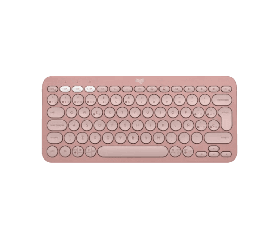 Teclado Bluetooth Rosado Logitech Pebble Keys 2 K380s multi‑dispositivo