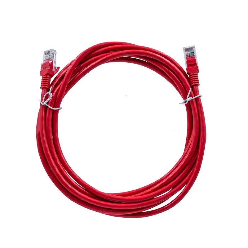 Patch Cord Powest CAT6 3m Rojo RJ45 U/UTP 33AWG