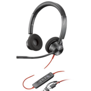 Diadema Poly Blackwire 3320 USB-C/A Stereo Profesional Diadema Poly Blackwire 3320 USB-C/A Stereo Profesional