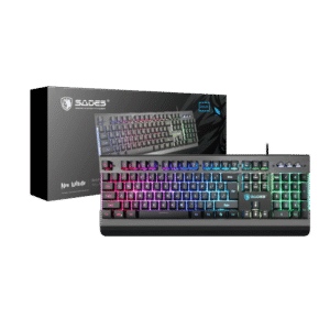 Teclado Gamer Sades Neo Whistle USB Retroiluminado RGB