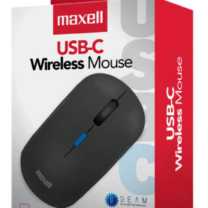 Mouse inalámbrico Maxell MOWL‑200C USB‑C negro Mouse inalámbrico Maxell MOWL‑200C USB‑C negro