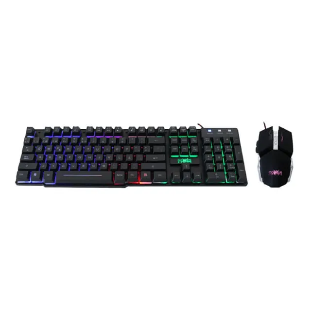 Combo Teclado y Mouse USB Power Group GC-801SPM Ergonómico