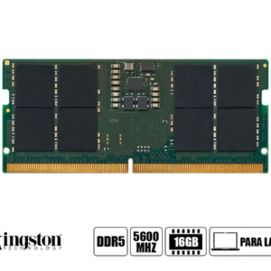 Memoria DDR5 16GB 5600MHz Kingston KCP556SS8-16 SODIMM para Portátil Memoria DDR5 16GB 5600MHz Kingston KCP556SS8-16 SODIMM para Portátil