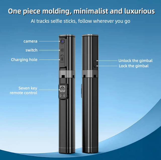 TRIPODE PARA SELFIE BLUETOOTH CON IA Y DETECCION DE ROSTRO Y GESTOS AUTO FACE CL18