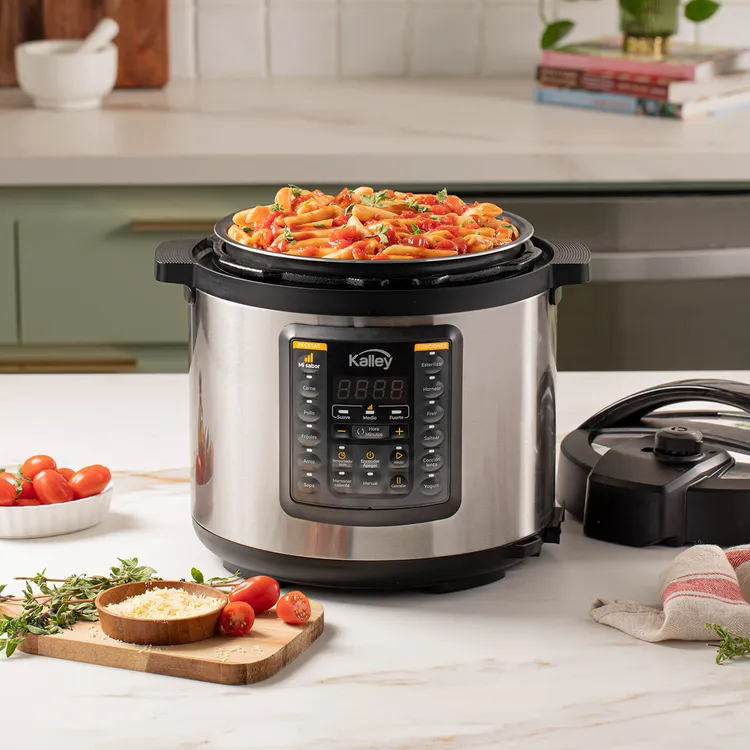 OLLA MULTIFUNCIONAL CON PRESION KALLEY K-OMP 5.5 LITROS