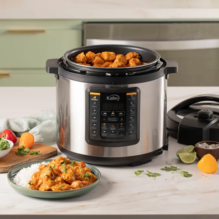 OLLA MULTIFUNCIONAL CON PRESION KALLEY K-OMP 5.5 LITROS