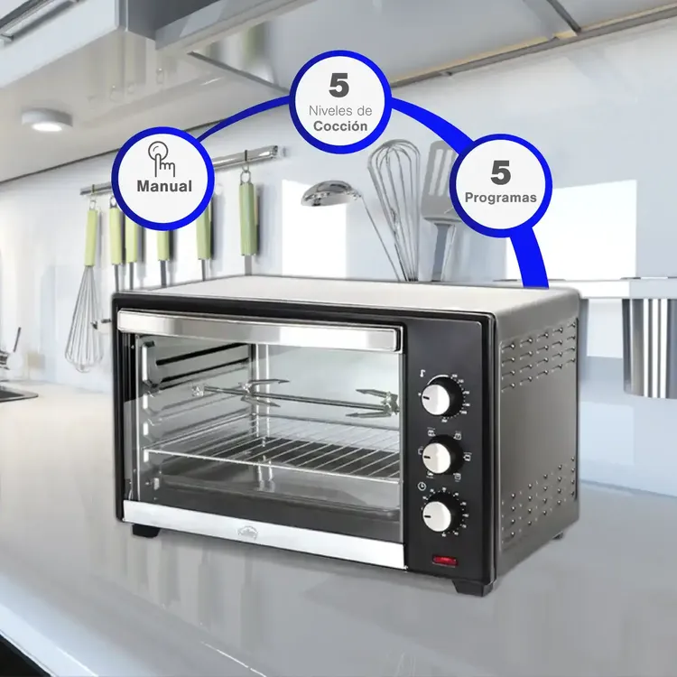HORNO TOSTADOR KALLEY E26L2 26 LITROS