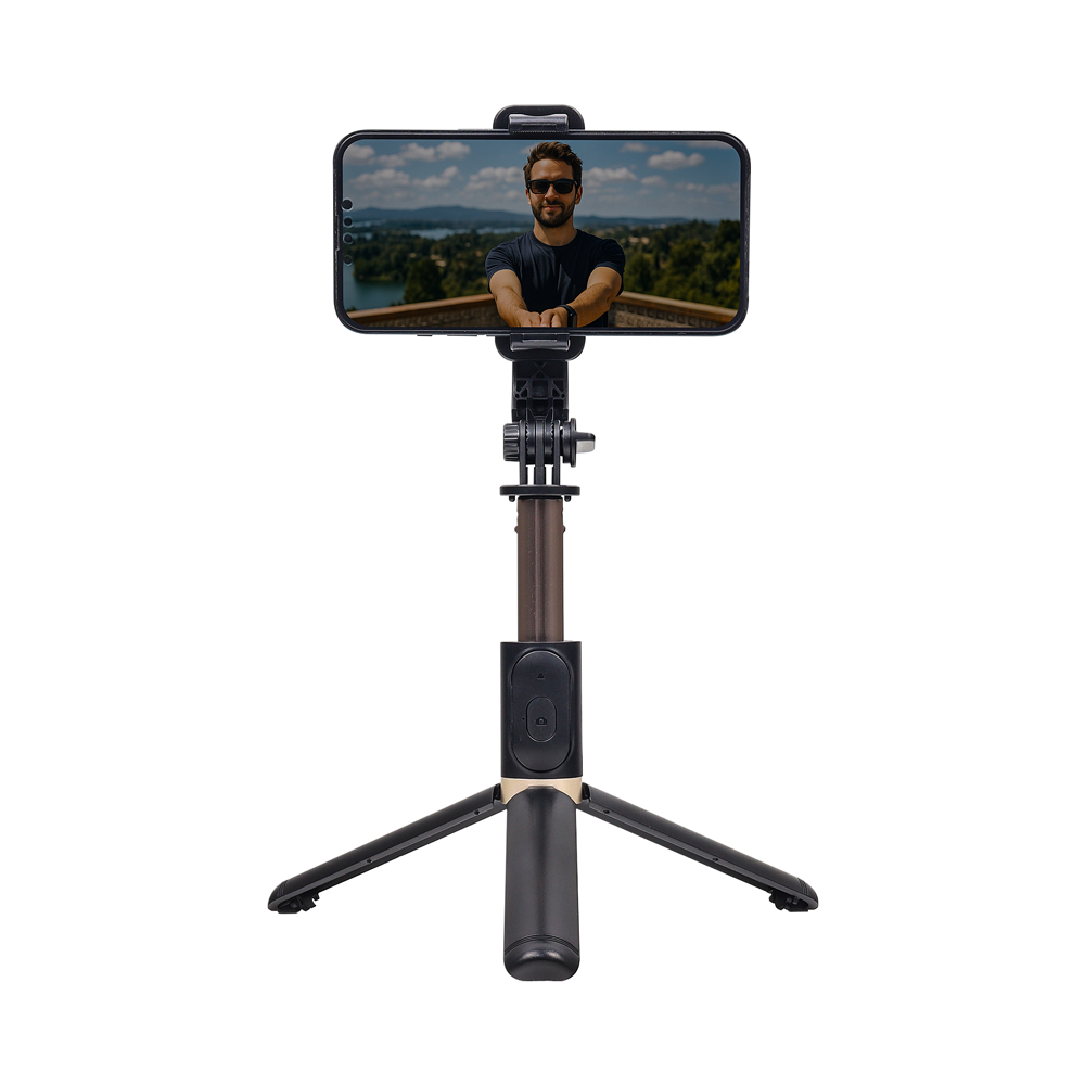 Trípode para Selfie Bluetooth Q03 — Rotación 360°