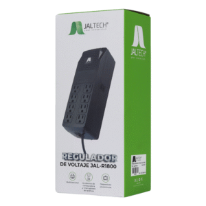 Regulador de Voltaje JAL-R1800 1500VA/900W 8 Tomas con Protección RETIE