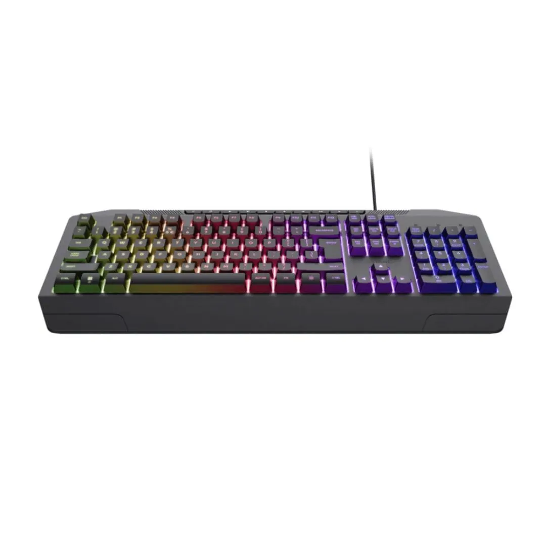 TECLADO GAMER USB TRUST GXT 836 EVOCX CON ILUMINACION RAINBOW