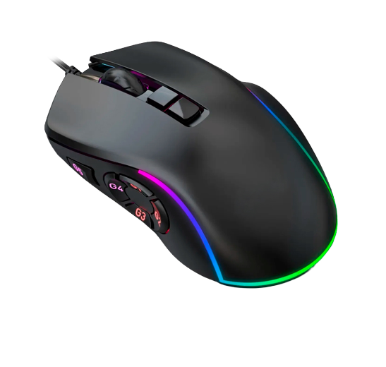 Mouse Gamer Power Group X9 Alámbrico USB Iluminación RGB 3200 DPI