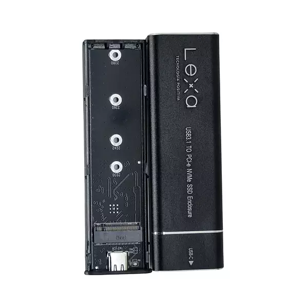 Enclosure SSD NVMe & NGFF M.2 Lexa Tipo C 3.0