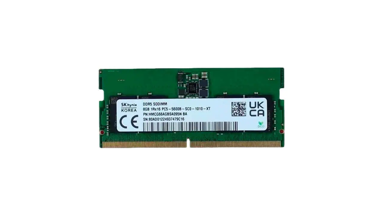 Memoria RAM DDR5 5600MHz 16GB MUKCA para Portátil 262 Pines (Open Box)