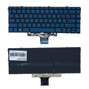 Teclado para Portátil HP 14-DW Retroiluminado Azul (Ref. 6207)