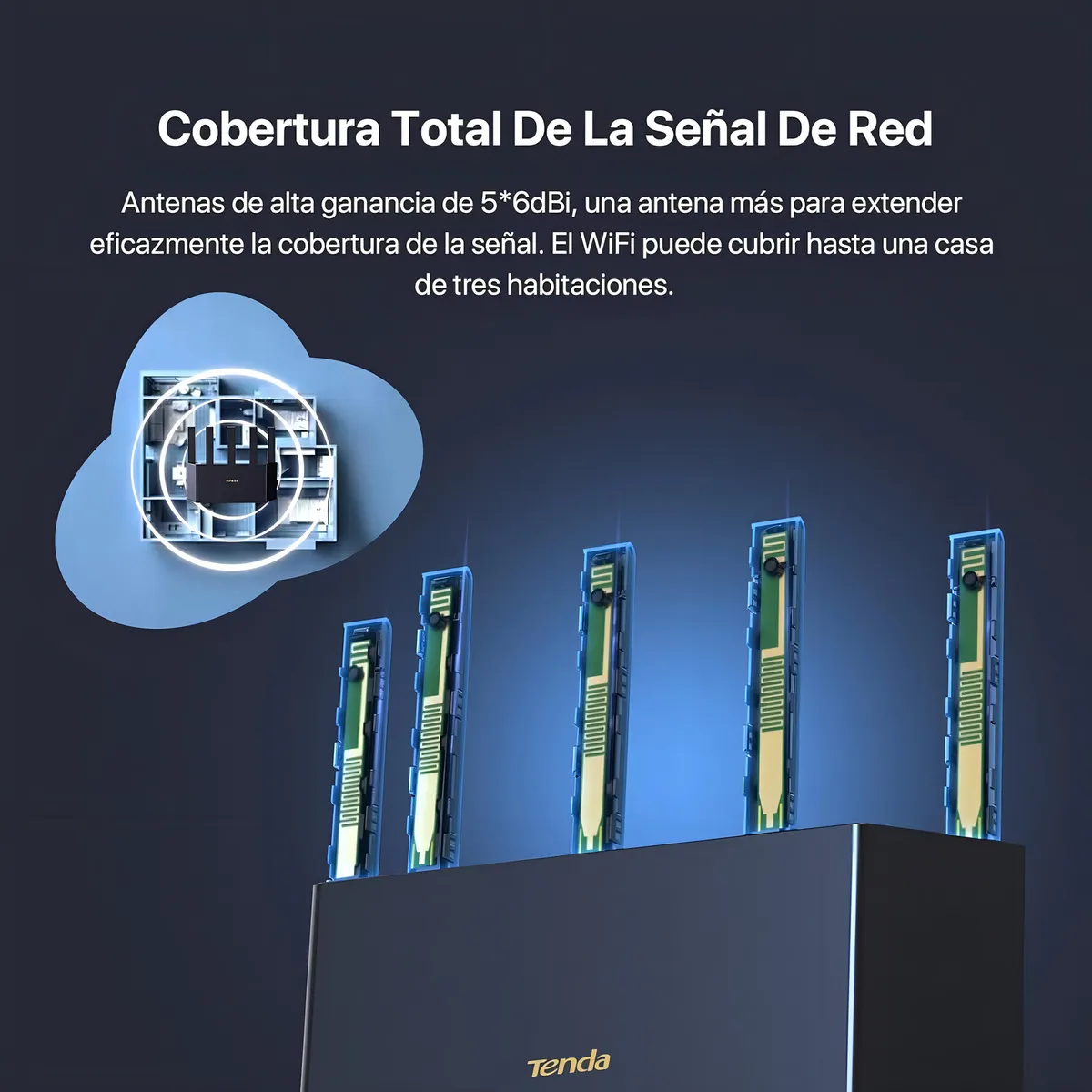 ROUTER DUAL BAND AX1500 TENDA TX2L PRO GIGABIT WIFI 6