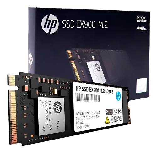 Disco SSD HP EX900 500GB M.2 NVMe PCIe Alto Rendimiento