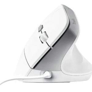 Mouse Trust Bayo II Vertical Alámbrico Blanco Ergonómico USB