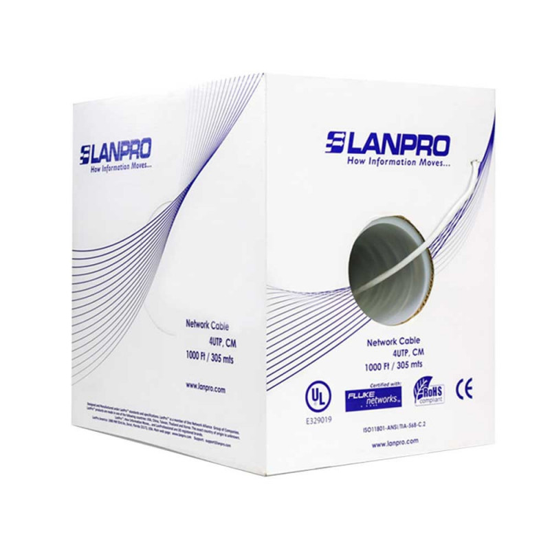 Caja Cable UTP SLANPRO CAT6 305 Metros 100% Cobre Interior