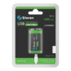 Batería Recargable Steren 9V USB Tipo C BAT-LI-9V 400mAh