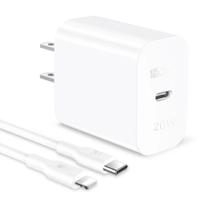 Cargador 1Hora GAR154 GaN 20W USB-C con Cable Tipo C a iPhone