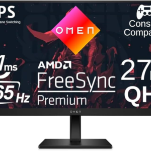 Monitor HP OMEN 27” Gamer Full HD 1080p 165Hz IPS 1ms FreeSync