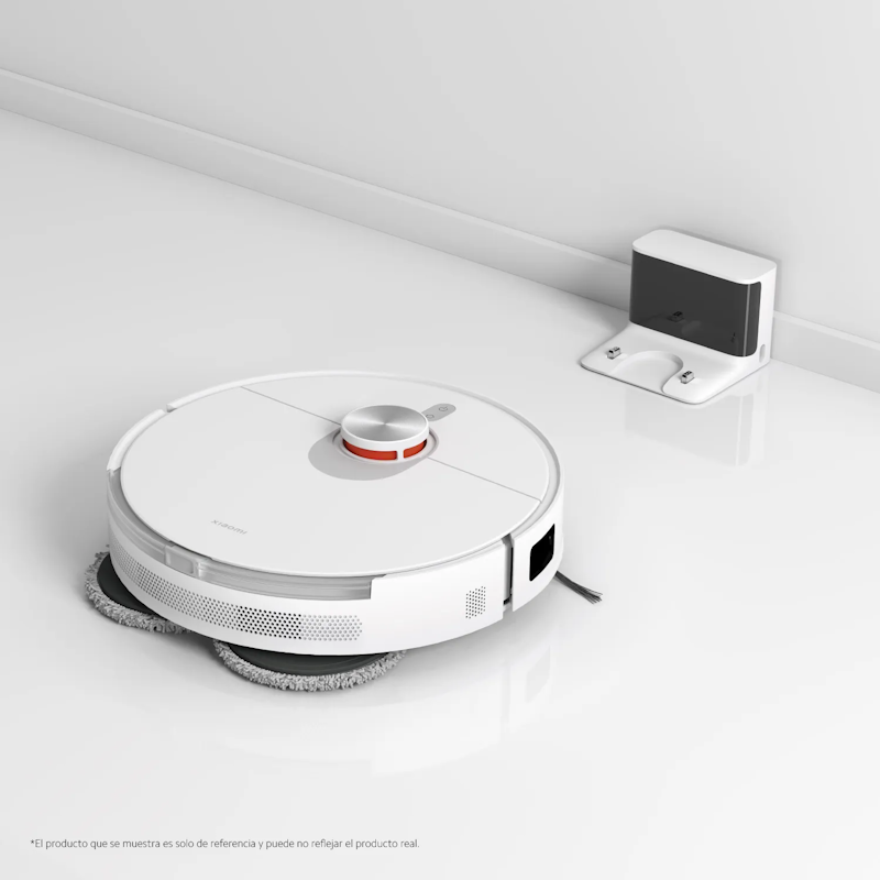 Aspiradora Xiaomi Robot Vacuum S20 en Barranquilla conectada a su base de carga