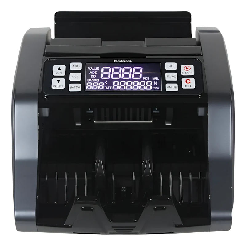 Contadora de Billetes Digital POS DIG-ALK05 Detección UV/MG/IR 1000 billetes/min LCD